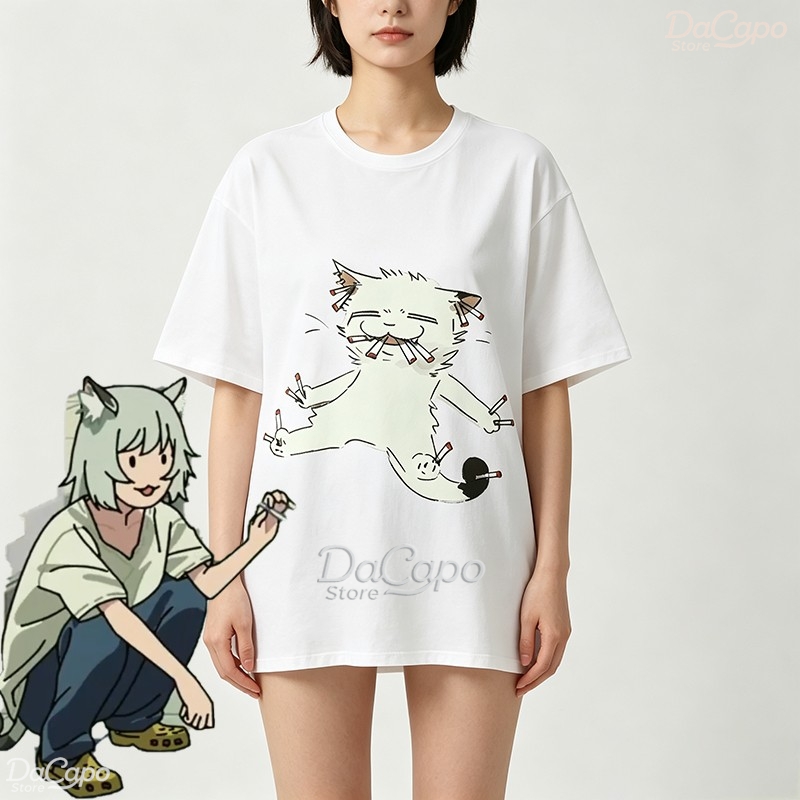 Anime Merchandise Shirt - T-shirt Casual in Cotone a Maniche