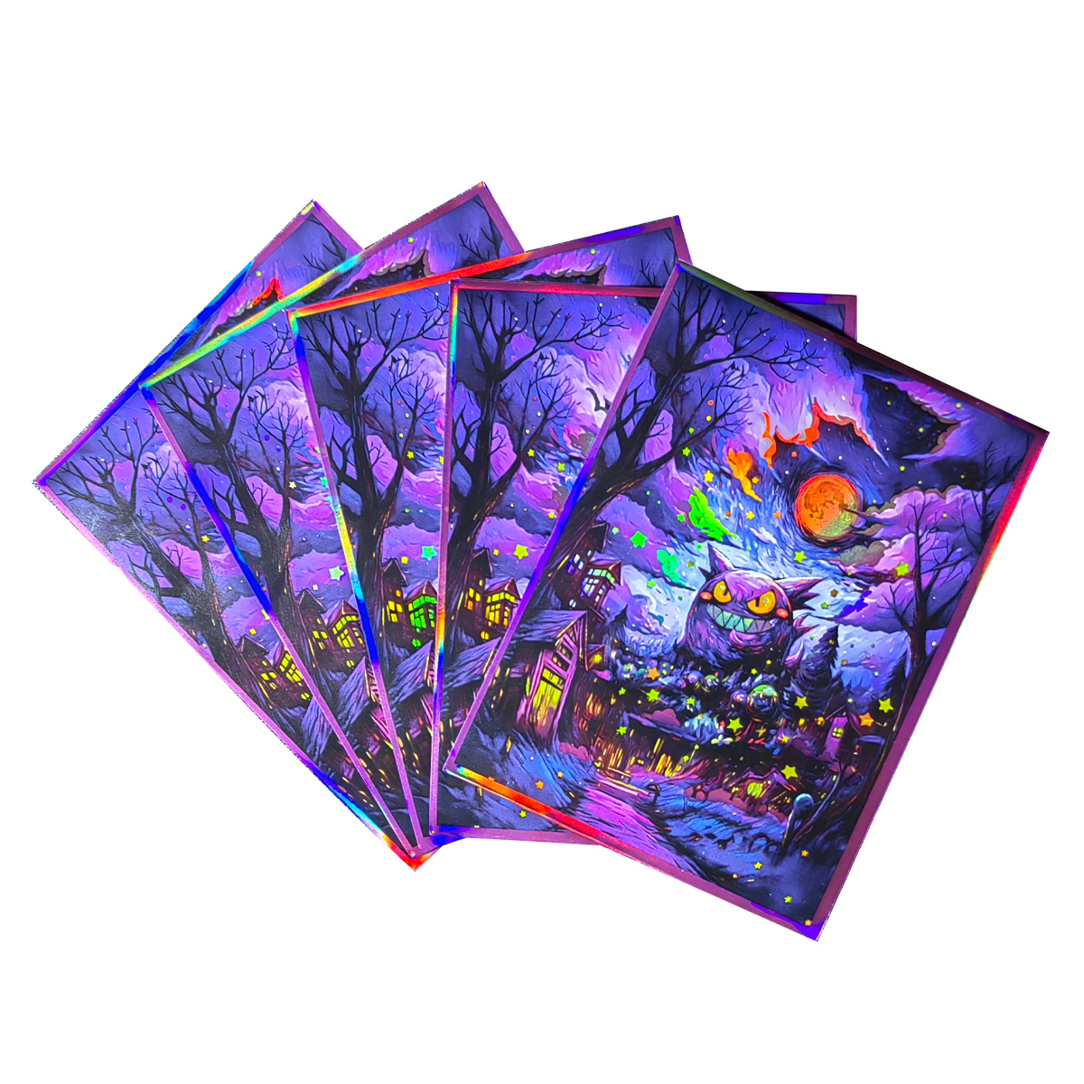 Collector Card Sleeve - 60 Pezzi 66x91mm Bustine Protettive Olografiche