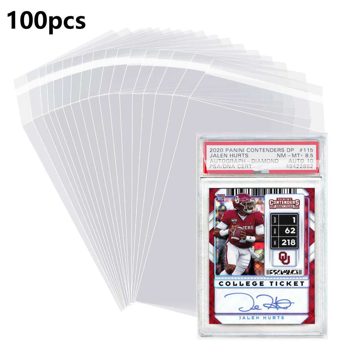 Collector Card Sleeve - 100 pezzi di custodie per schede