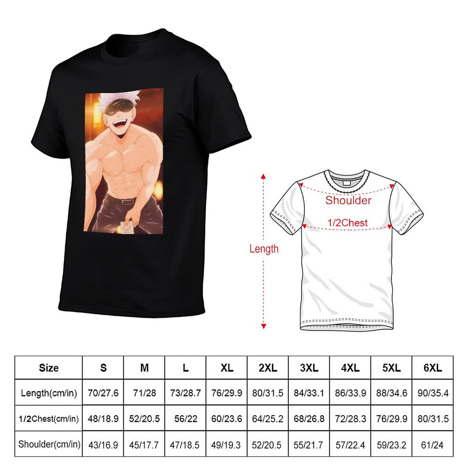 T-shirt Gojo Satoru Merchandis - Anime Merchandise Shirt recensione e prezzo